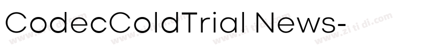 CodecColdTrial News字体转换